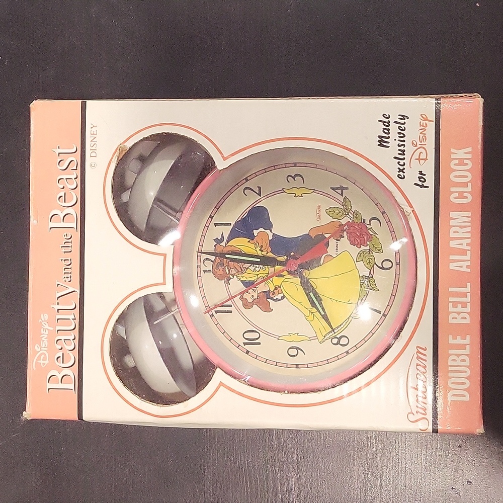 Disney's Beauty and the Beast Double Bell Alarm Clock by Sunbeam